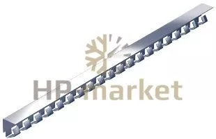 Гребенка L=1м из нержавеющей стали для полосовой ПВХ завесы